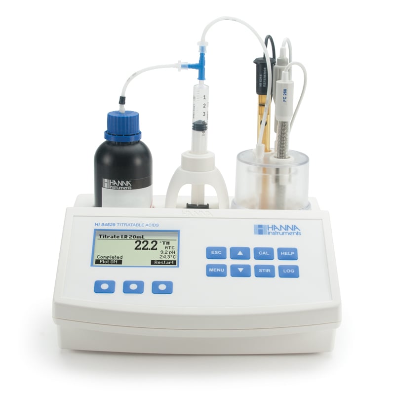 Mini titrator for titratable acidity in dairy products HI84529U