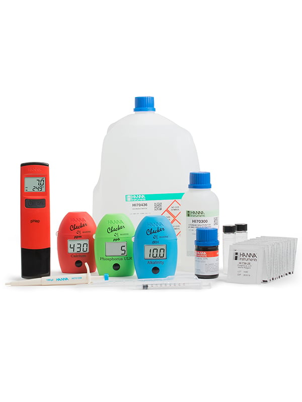 Professional reef test kit by Hanna Instruments.