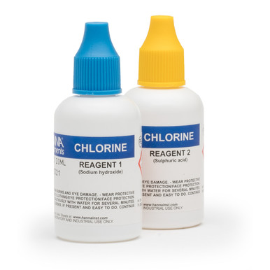 Free Chlorine Test Kit Replacement Reagents (50 tests), Extended Range